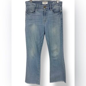 Frame Le Crop Mini Boot Jeans Fray Light Wash